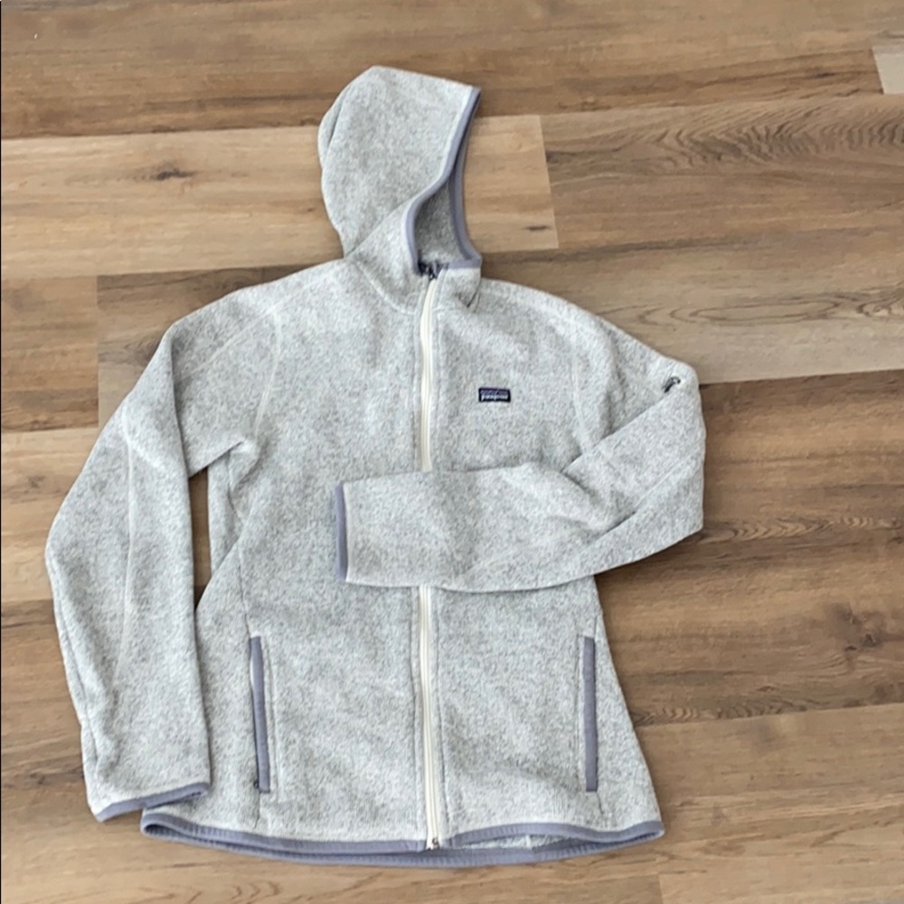 Patagonia hooded fleece full zip hooded sweater